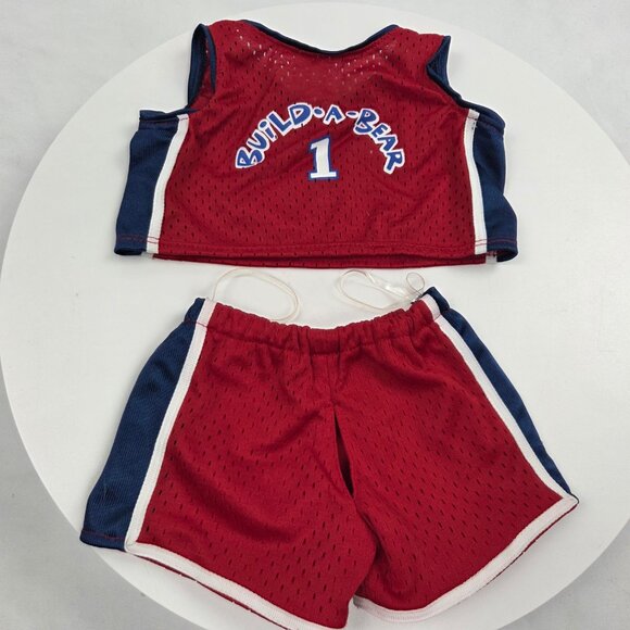 Build a Bear Workshop Basketball Uniform Jersey Pants Set Outfit - Picture 2 of 3